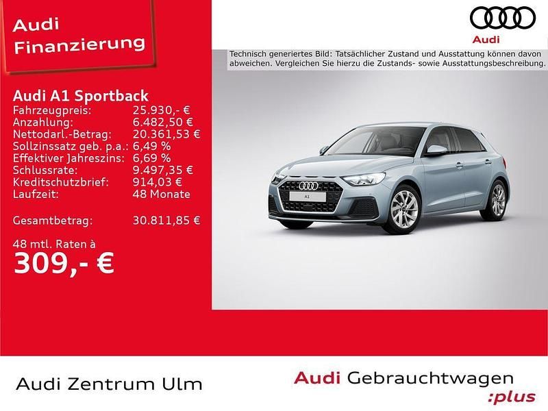 Grau Gebraucht 2025 Audi A1 Sportback Advanced Plus Kleinwagen | 25.930 € (Fairer Preis) - Bild 1/4