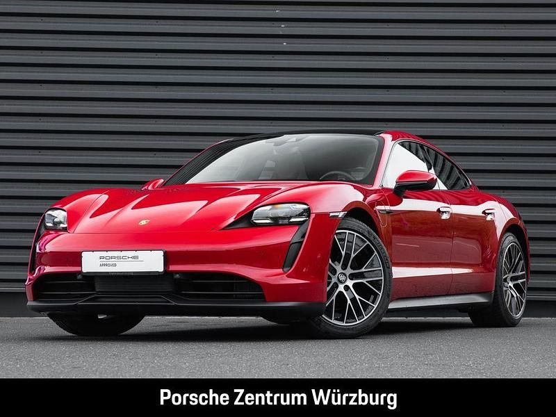 Karminrot Gebraucht 2023 Porsche Taycan Limousine | 64.890 € (Guter Preis) - Bild 1/4