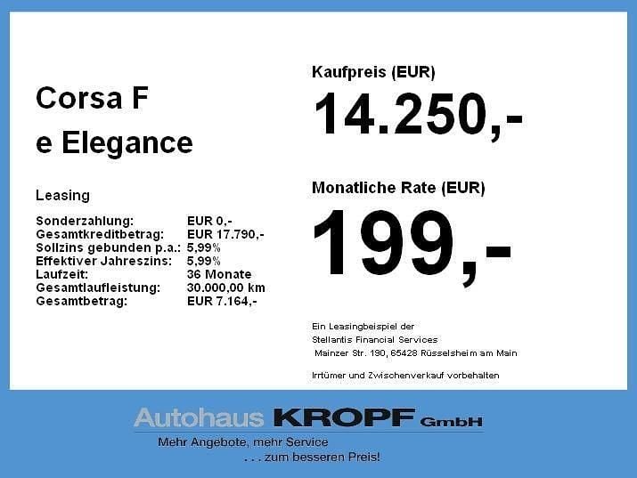 Gebraucht Opel Corsa-e Elegance 100 kW (136 PS) 2021 Power orange/dynamik orange Kleinwagen