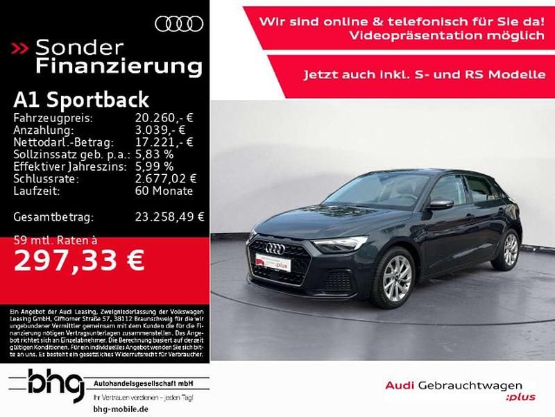 Manhattangrau metallic Gebraucht 2021 Audi A1 Advanced Kleinwagen | 20.260 € (Fairer Preis) - Bild 1/4