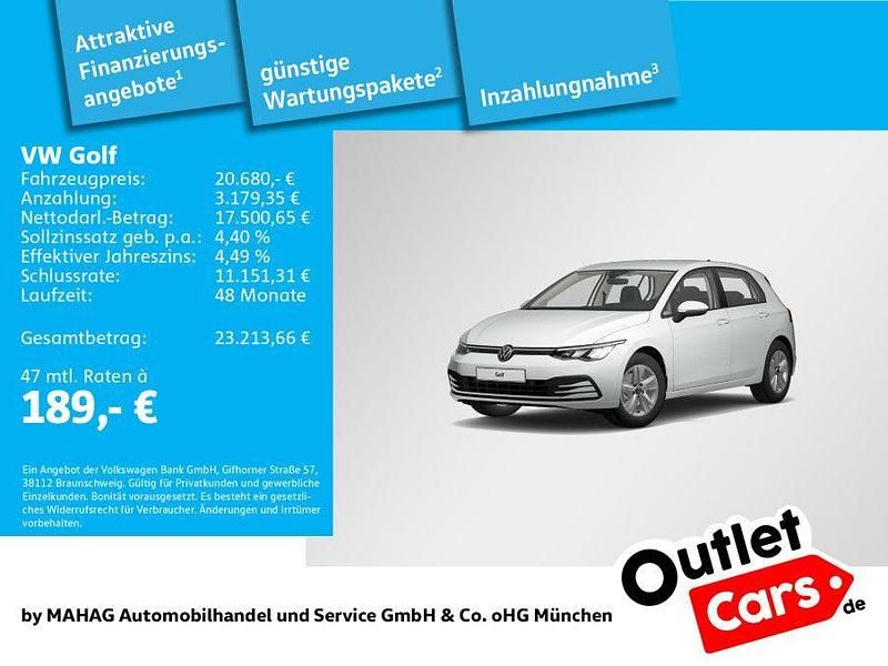 Gebraucht VW Golf VIII Life 150 PS (110 kW) 2022 Weiß Limousine