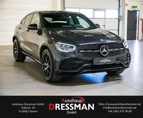 Gebraucht Mercedes GLC400d AMG line 330 PS (242 kW) 2021 Grafitgrau  metalliclack Coupé