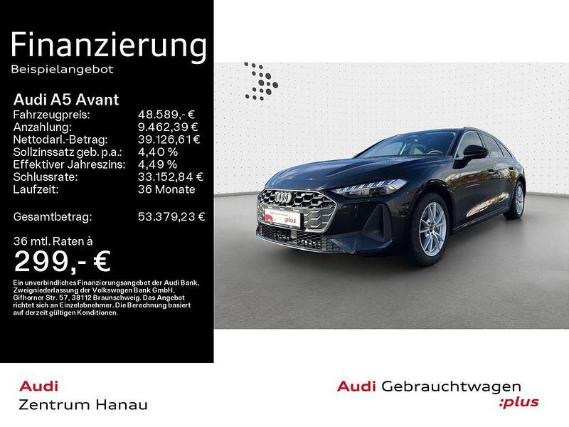 Mythosschwarz metallic Gebraucht 2025 Audi A5 Sport Coupé | 48.589 € (Fairer Preis) - Bild 1/4