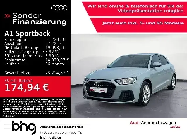 Gebraucht Audi A1 Sportback Advanced Plus 116 PS (85 kW) 2025 Grau Kleinwagen