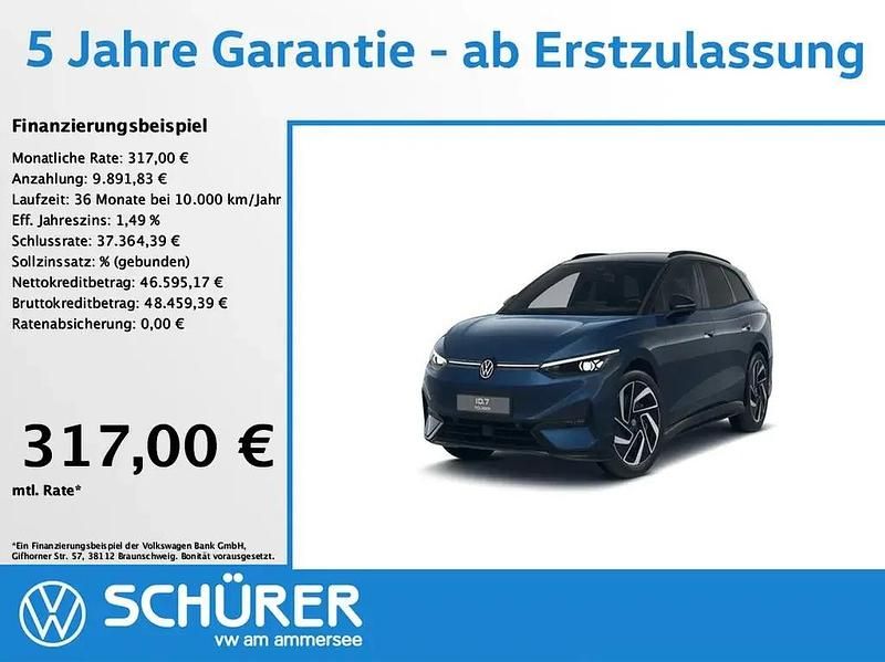Gebraucht VW ID.7 Pro 210 kW (286 PS) 2025 Blau Kombi