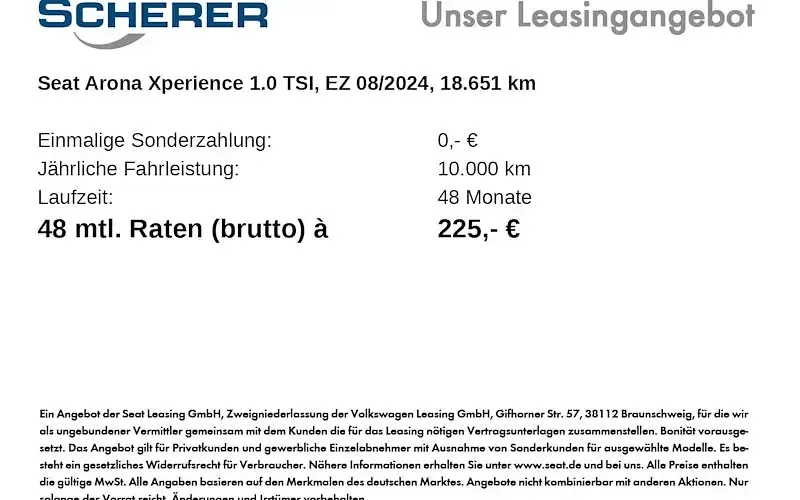 Gebraucht Seat Arona Xperience 116 PS (85 kW) 2024 Kliffgrau SUV