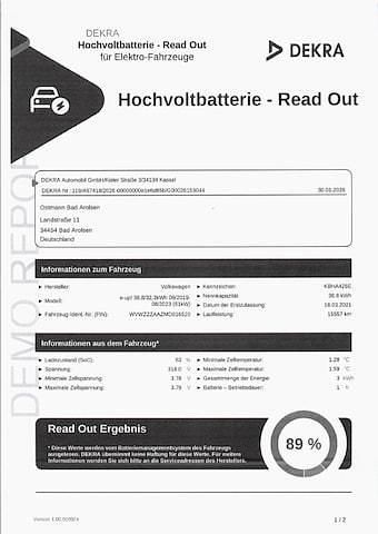 Gebraucht VW e-up! United 61 kW (83 PS) 2021 Kleinwagen