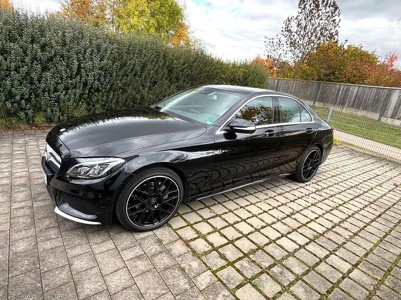 Schwarz Gebraucht 2014 Mercedes C220 AMG line Limousine | 13.000 € (Superpreis) - Bild 1/4