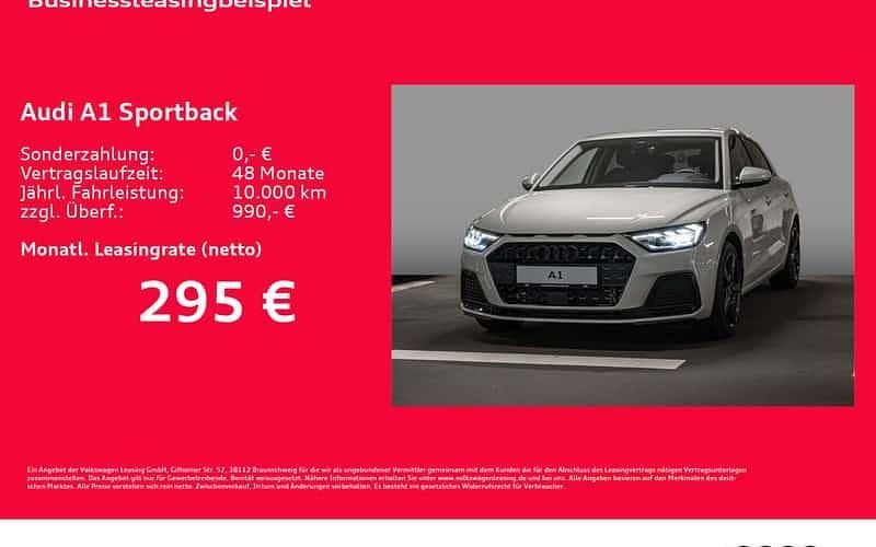 Silber Neu 2025 Audi A1 Sportback Advanced Kleinwagen | 30.685 € (Guter Preis) - Bild 1/4