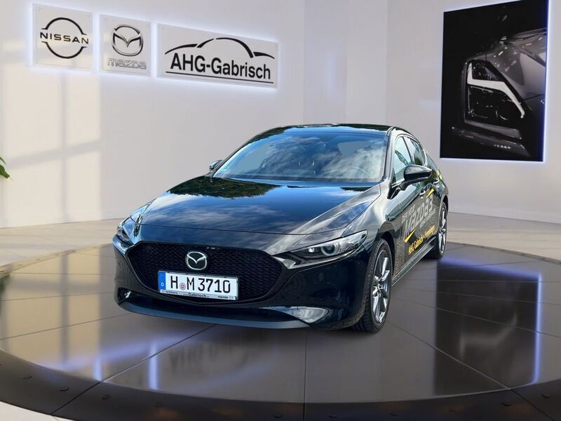 Schwarz Gebraucht 2023 Mazda 3 Exclusive-Line Kleinwagen | 28.490 € (Teuer) - Bild 1/4
