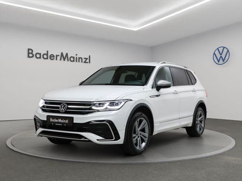 Pure white Gebraucht 2022 VW Tiguan Allspace R-line SUV | 37.930 € (Etwas zu teuer) - Bild 1/4