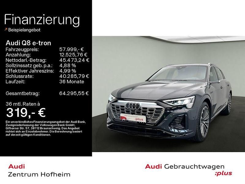 Magnetgrau Gebraucht 2023 Audi Q8 e-tron S-Line SUV | 57.999 € (Etwas zu teuer) - Bild 1/4