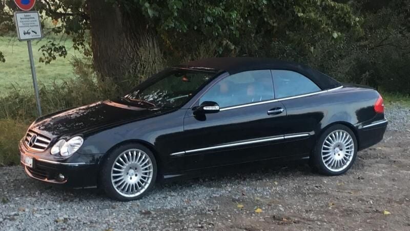Schwarz Gebraucht 2006 Mercedes CLK200 Cabrio | 6.450 € (Fairer Preis) - Bild 1/4
