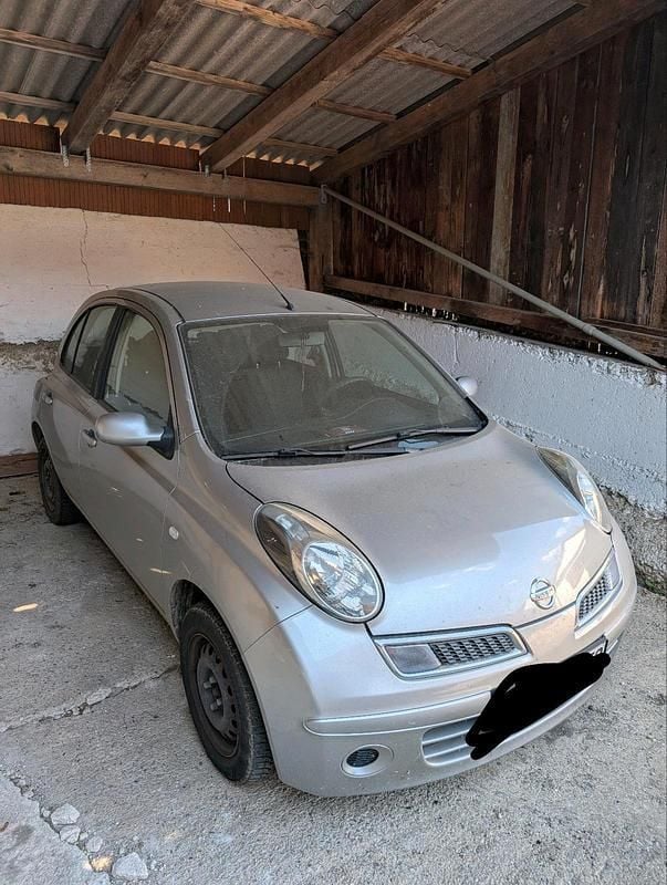 Silber Gebraucht 2007 Nissan Micra Kleinwagen | 500 € (Superpreis) - Bild 1/4