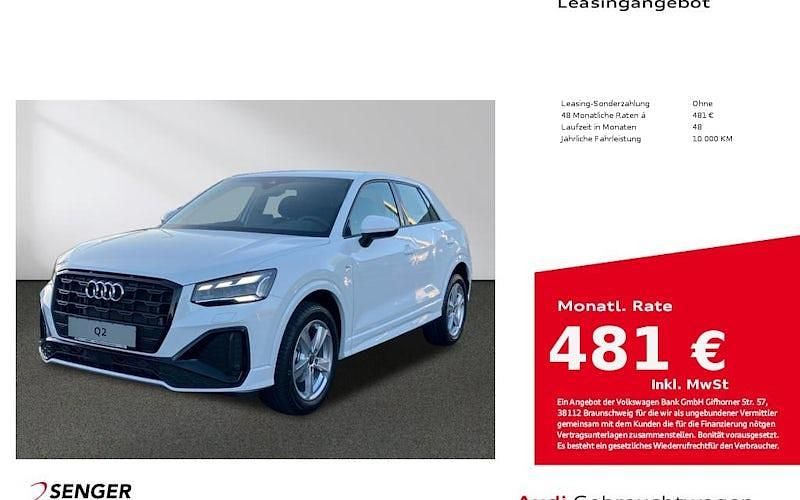 Weiss Gebraucht 2025 Audi Q2 S-Line SUV | 35.970 € (Teuer) - Bild 1/4