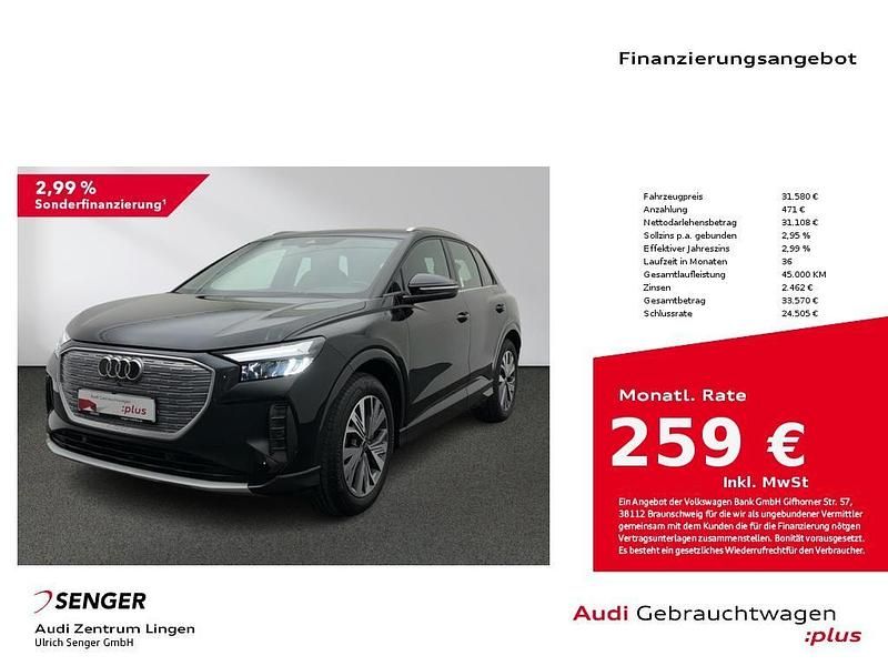 Gebraucht Audi Q4 e-tron Advanced 150 kW (204 PS) 2023 Mythosschwarz metallic SUV