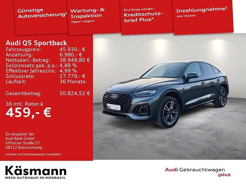 Daytonagrau perleffekt Gebraucht 2023 Audi Q5 S-Line SUV | 45.930 € (Fairer Preis) - Bild 1/4