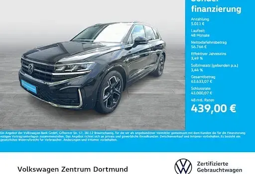 Gebraucht VW Touareg R-line 231 PS (169 kW) 2025 Grenadillschwarz metallic SUV