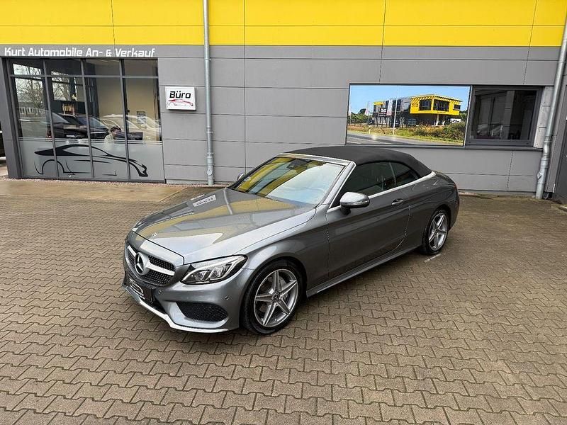 Grau Gebraucht 2017 Mercedes C200 AMG line Cabrio | 24.990 € (Fairer Preis) - Bild 1/4