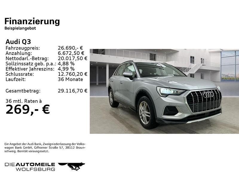 Gebraucht Audi Q3 Advanced 150 PS (110 kW) 2020 Florettsilber metallic SUV