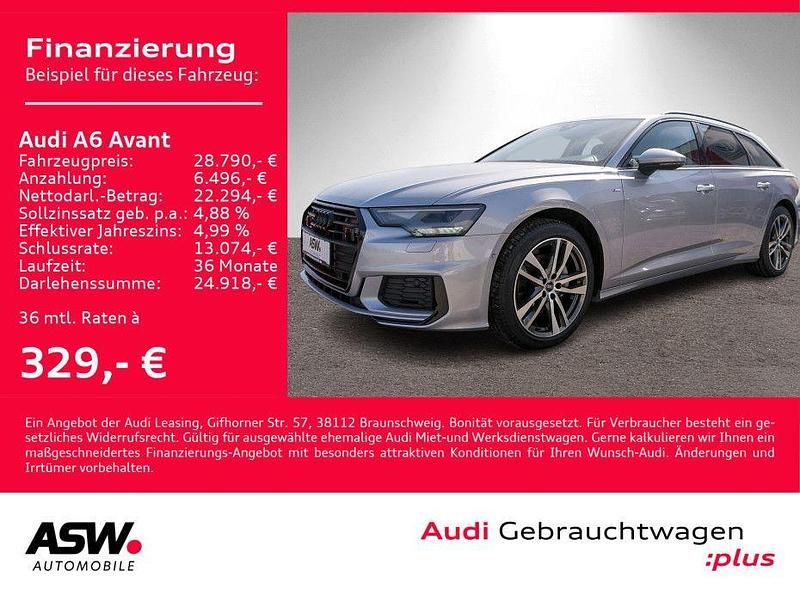 Florettsilber metallic Gebraucht 2022 Audi A6 S-Line Kombi | 37.430 € (Etwas zu teuer) - Bild 1/4