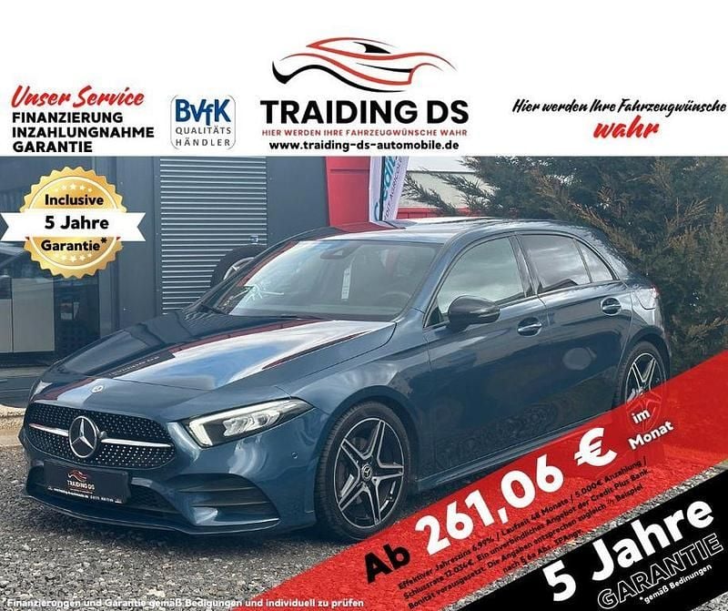 Gebraucht Mercedes A200 AMG line 163 PS (119 kW) 2021 Denimblau Limousine