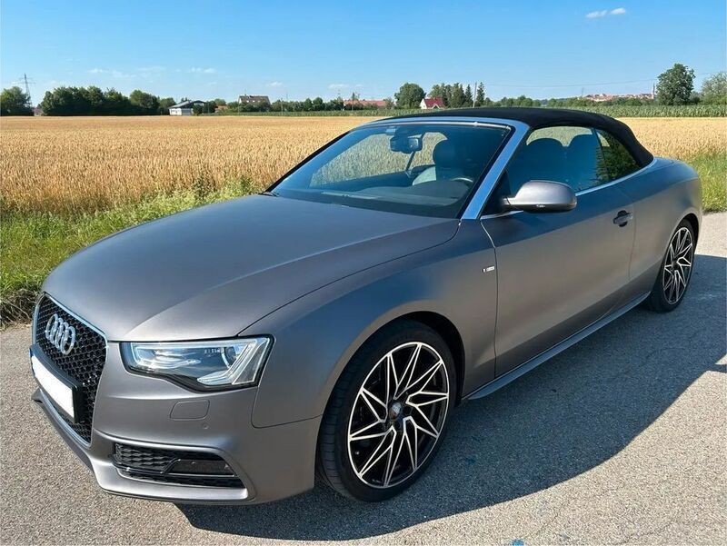 Grau Gebraucht 2014 Audi A5 Cabriolet S-Line Cabrio | 24.999 € (Teuer) - Bild 1/4