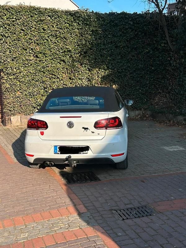 Weiß Gebraucht 2014 VW Golf Cabriolet Cabrio | 9.200 € (Guter Preis) - Bild 1/4