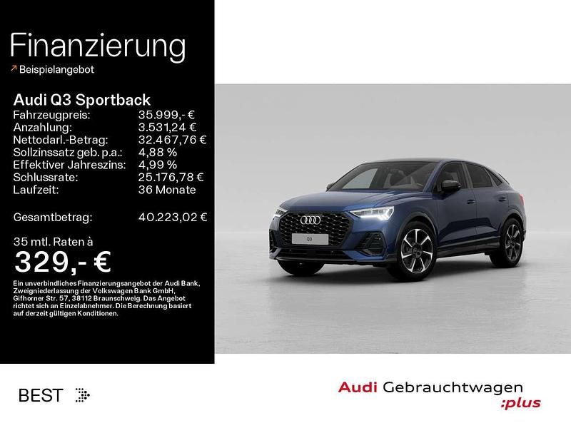 Navarrablau metallic Gebraucht 2023 Audi Q3 SUV | 35.999 € (Fairer Preis) - Bild 1/3