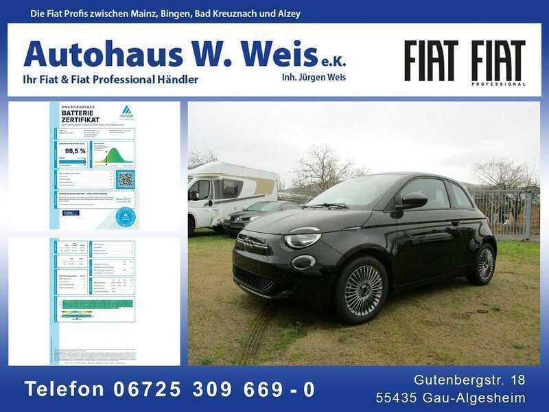 Schwarz Gebraucht 2023 Fiat 500e Kleinwagen | 28.050 € (Teuer) - Bild 1/4