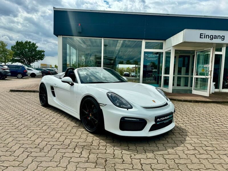 Weiß Gebraucht 2016 Porsche Boxster Spyder Cabrio | 79.990 € (Superpreis) - Bild 1/4
