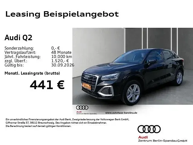 Neu Audi Q2 Sport 150 PS (110 kW) 2026 Schwarz SUV