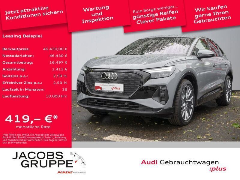Kieselgrau Gebraucht 2024 Audi Q4 Sportback e-tron Ambiente SUV | 46.430 € (Etwas zu teuer) - Bild 1/2