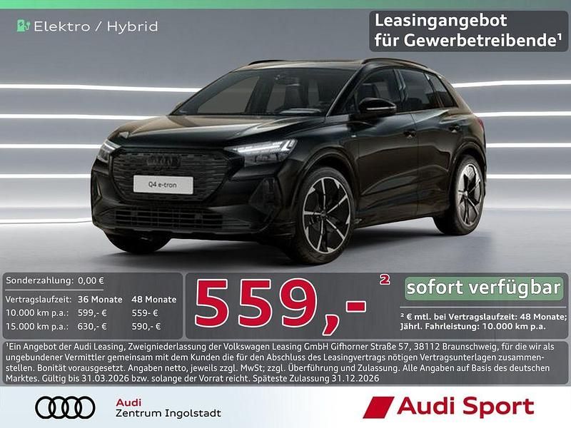 Mythosschwarz Neu 2025 Audi Q4 e-tron Sport SUV | 63.950 € (Teuer) - Bild 1/3