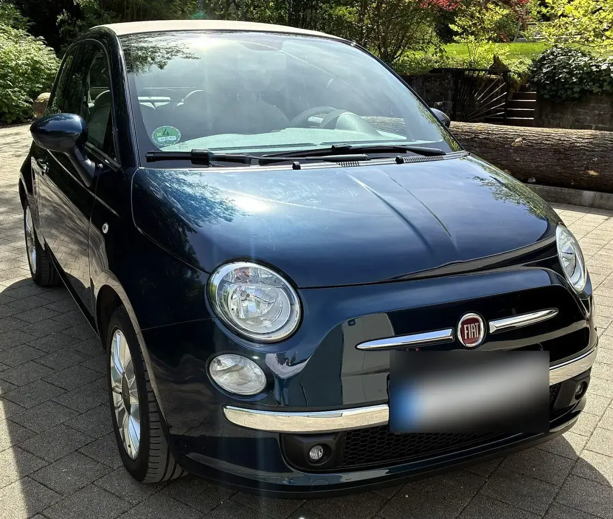 Gebraucht Fiat 500C Lounge 69 PS (50 kW) 2015 Blau Cabrio