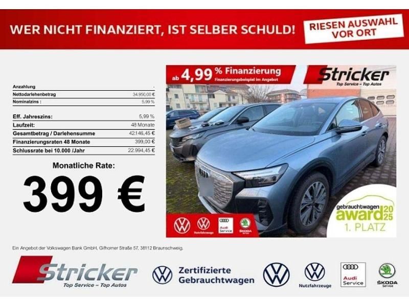 Gebraucht Audi e-tron 219 kW (299 PS) 2023 Geysirblau metallic (metallic) SUV