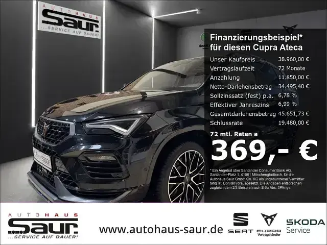 Gebraucht Cupra Ateca VZ 300 PS (220 kW) 2024 Schwarz SUV