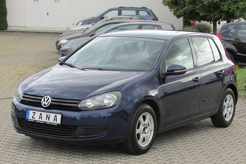 Blau Gebraucht 2009 VW Golf VI Trendline Kleinwagen | 3.666 € (Fairer Preis) - Bild 1/4