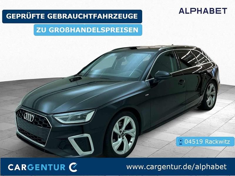 Mythosschwarz (metallic) Gebraucht 2021 Audi A4 S-Line Kombi | 17.307 € (Superpreis) - Bild 1/2
