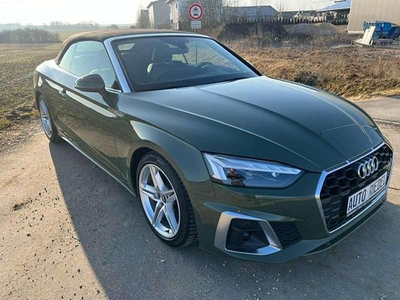 Distriktgrün metallic Gebraucht 2021 Audi A5 Cabriolet S-Line Cabrio | 36.990 € (Fairer Preis) - Bild 1/4