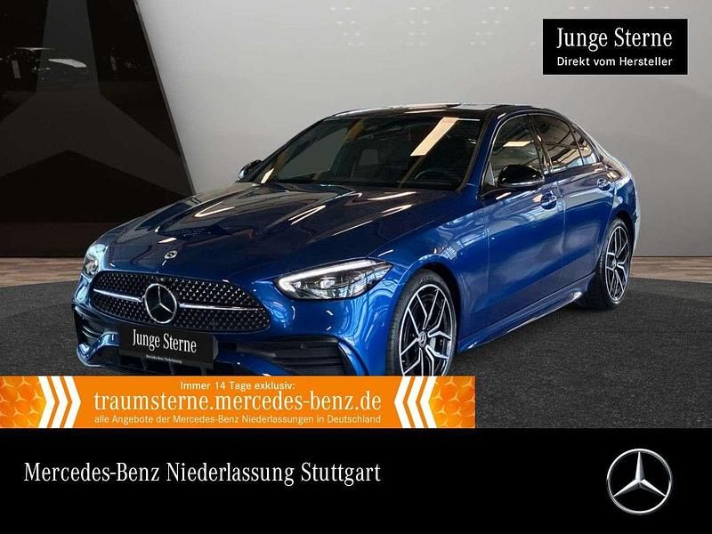 Blau Gebraucht 2024 Mercedes C300 Premium Limousine | 54.590 € - Bild 1/3