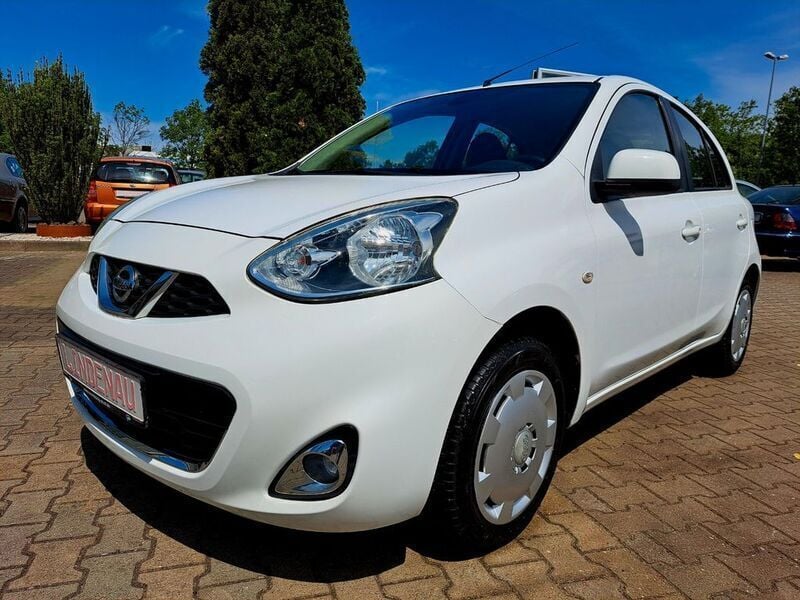 Weiß Gebraucht 2014 Nissan Micra Acenta Kleinwagen | 4.699 € (Guter Preis) - Bild 1/4