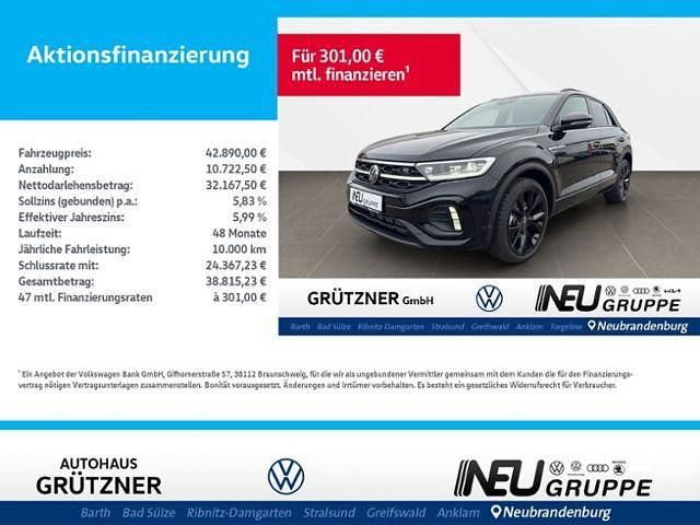 Schwarz Gebraucht 2025 VW T-Roc R-line SUV | 42.890 € (Teuer) - Bild 1/4