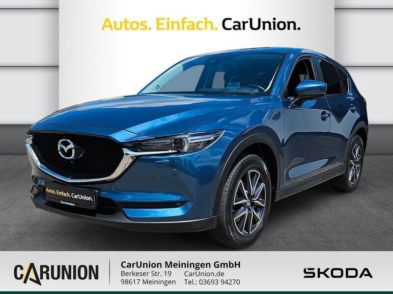 Blau Gebraucht 2019 Mazda CX-5 Exclusive-Line SUV | 20.990 € (Fairer Preis) - Bild 1/4