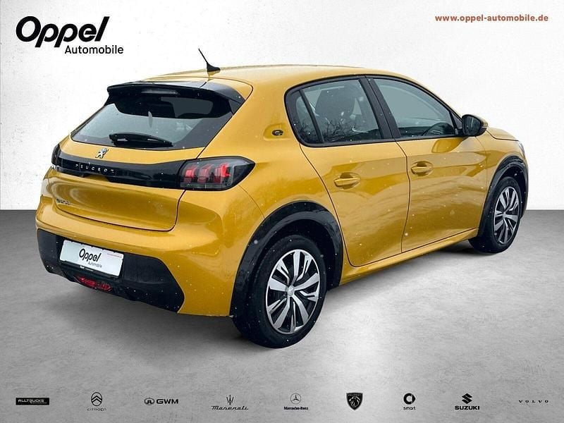 Gebraucht Peugeot e-208 Active 100 kW (136 PS) 2021 Lack gelb faro/typ aussenverkleidung metalliclackierung Kleinwagen