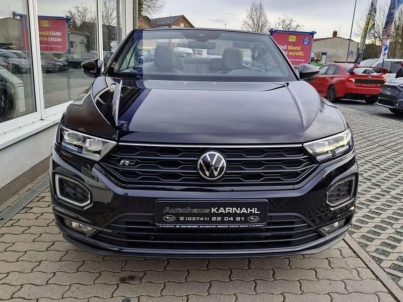 Gebraucht VW T-Roc Cabriolet R-line 150 PS (110 kW) 2021 Deep black perleffekt Cabrio