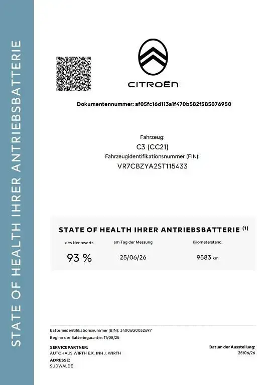 Gebraucht Citroën e-C3 83 kW (113 PS) 2025 Schwarz Limousine