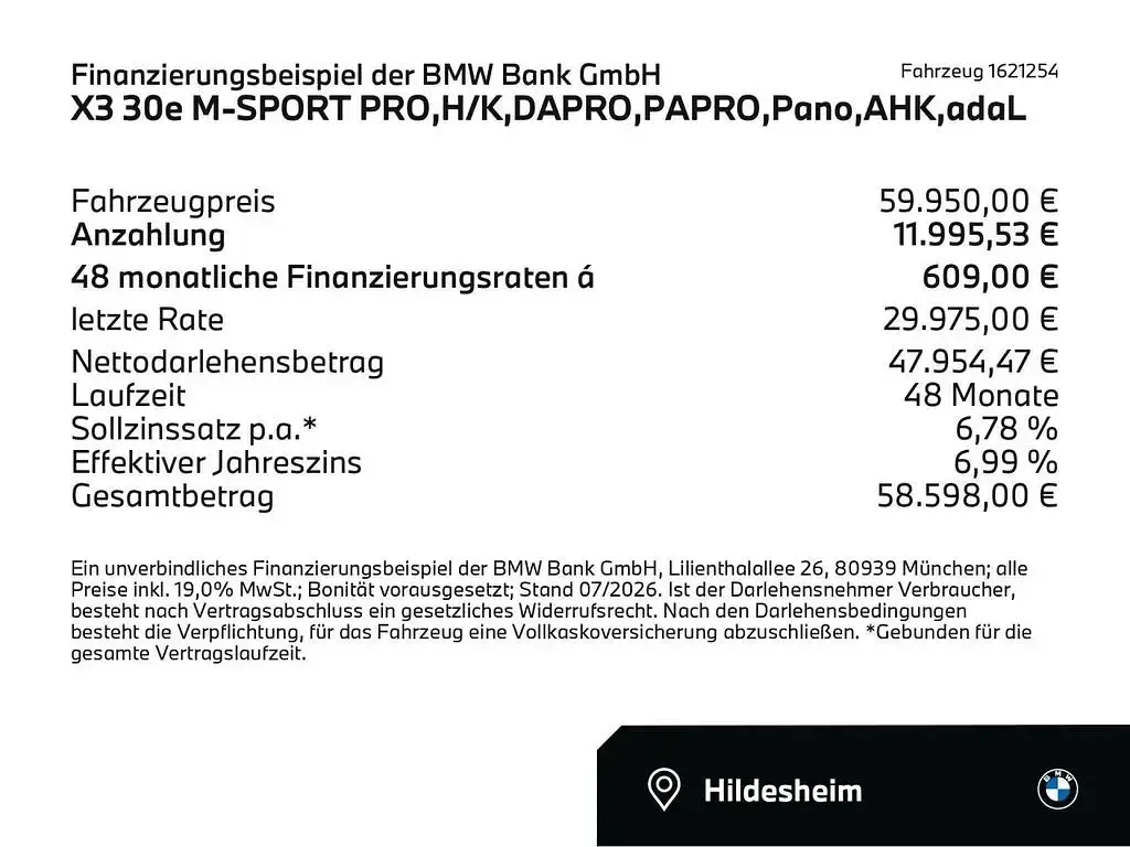 Gebraucht BMW X3 Comfort Edition 299 PS (219 kW) 2025 Black sapphire (schwarz) SUV