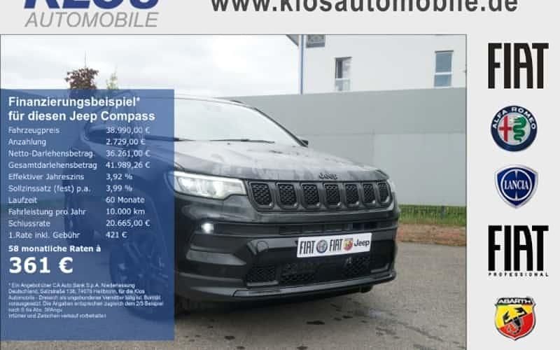 Schwarz Neu 2025 Jeep Compass North SUV | 38.990 € (Superpreis) - Bild 1/4
