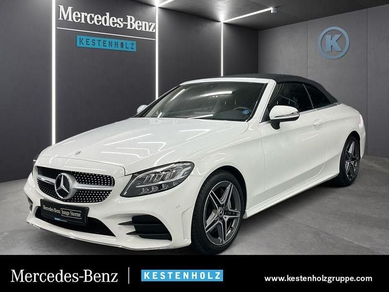 Weiß Gebraucht 2022 Mercedes C300 AMG Cabrio | 44.990 € (Fairer Preis) - Bild 1/4